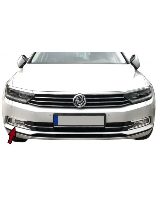 Nerezové rámečky mlhovek Volkswagen Passat B8 (2015-2019)